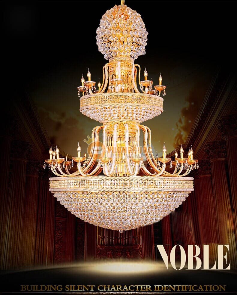 Đèn chùm pha lê không gian biệt thự CM184-1